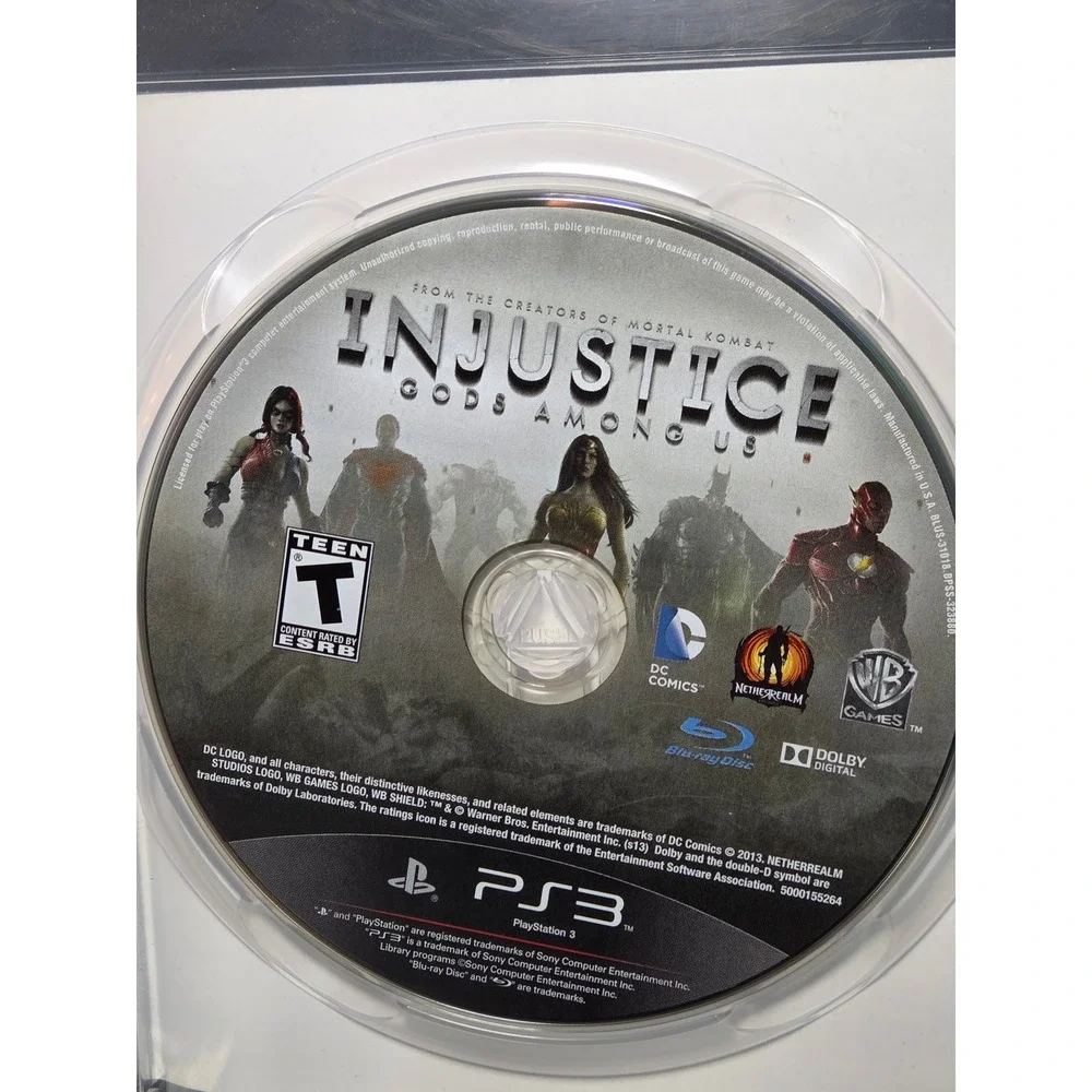 Injustice Gods Among‎ Us Sony PS3 PlayStation 3 DC Comics Fighting Game T Rated
